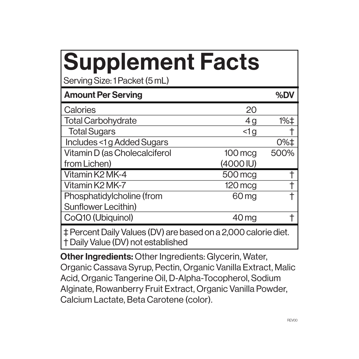 Liposomal Vitamin D3 + K2 + CoQ10