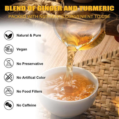 Turmeric Ginger Cinnamon Tea – 120 Bags | 100% Natural Herbal Blend for Wellness & Digestio..