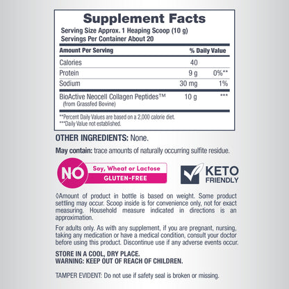 Grassfed Collagen Peptides, 7 oz (200 g) Powder