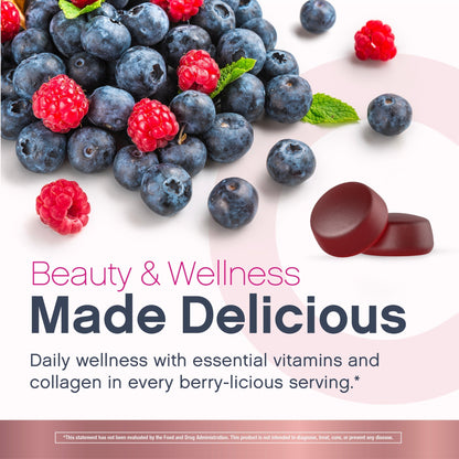 Women's Multi Gummies Advanced Berry-licious Beauty Flavor, 120 Tasty Gummies