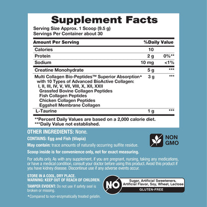 Creatine + Multi Collagen, 10 oz (285 g) Powder