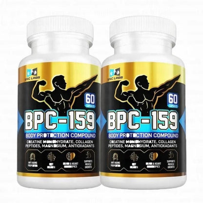 Creatine & Collagen Peptide Capsules for Muscle & Joint Support, 60ct